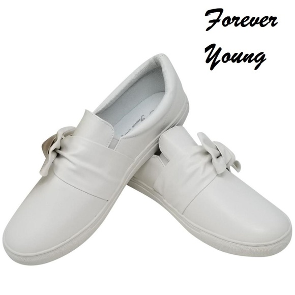 Women's Fashion Bow Walking Shoes, SN-2801, White